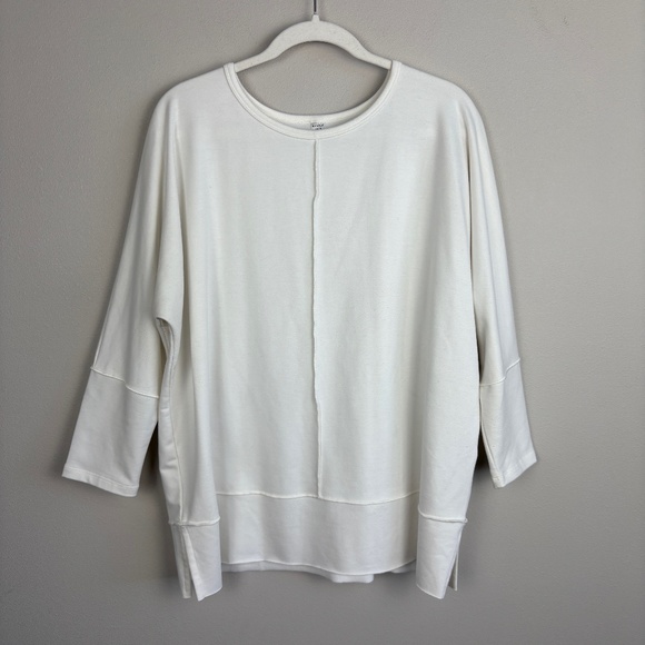 Spanx Perfect Length Top Dolman Sleeve Sweatshirt - Size Large - Picture 2 of 8